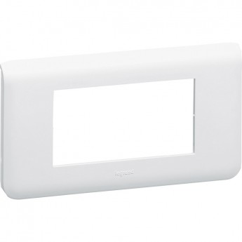 Рамка LEGRAND Mosaic 4 модуля горизонтальная белый