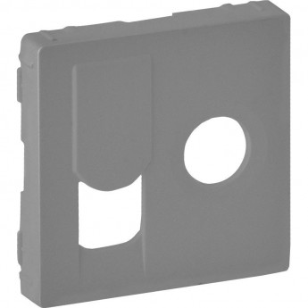 Лицевая панель LEGRAND Valena LIFE для розетки TV-RJ45 алюминий Лицевая панель LEGRAND Valena LIFE для розетки TV-RJ45 алюминий