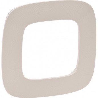 Рамка LEGRAND Valena ALLURE 1-постовая универсальная тиснение бежевое Рамка LEGRAND Valena ALLURE 1-постовая универсальная тиснение бежевое