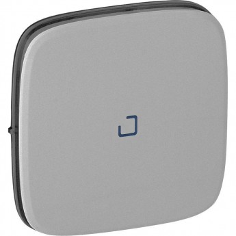 Лицевая панель LEGRAND Valena ALLURE для выключателя одноклавишного с подсветкой/индикацией алюминий