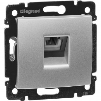 Телефонная розетка LEGRAND Valena RJ11 4 контакта 1 выход алюминий Телефонная розетка LEGRAND Valena RJ11 4 контакта 1 выход алюминий