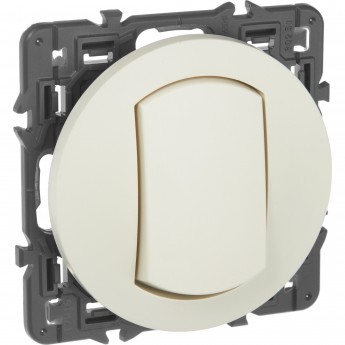 Переключатель LEGRAND Celiane одноклавишный на 2 направления - IP 44, слоновая кость Переключатель LEGRAND Celiane одноклавишный на 2 направления - IP 44, слоновая кость