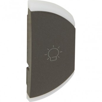 Лицевая панель LEGRAND MyHome SCS 1М "освещение" левая, графит Лицевая панель LEGRAND MyHome SCS 1М "освещение" левая, графит