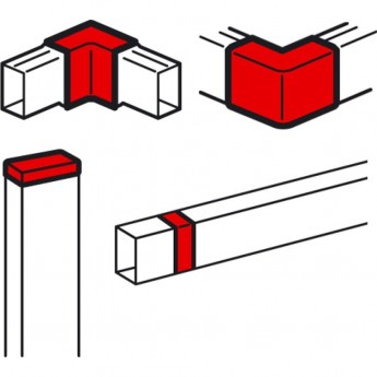 Торцевая заглушка/внутренний или внешний угол/накладка LEGRAND на стык для мини-каналов Metra 60x40 белый